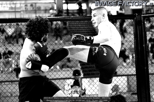 2022-05-07 Milano in the Cage 8 03208 Silvio Burgio-Dylan Mulattieri - MMA 61kg